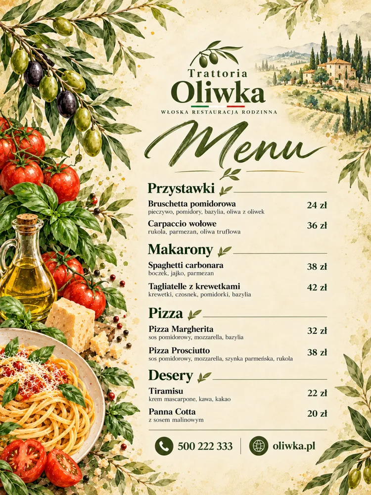Po drugiej wiadomości: to samo menu z napisami odsuniętymi ok. 10% od krawędzi, tło dalej sięga brzegów