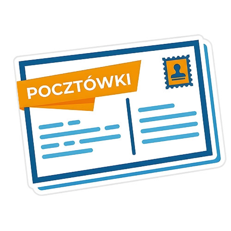 Pocztówki wydrukowane z grafiki