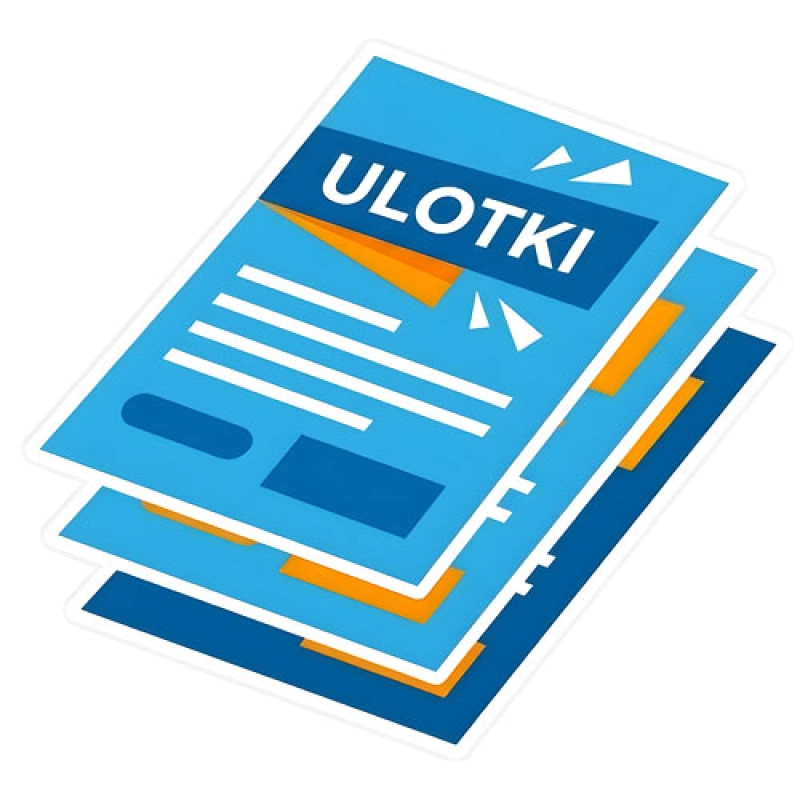 Ulotki wydrukowane z grafiki