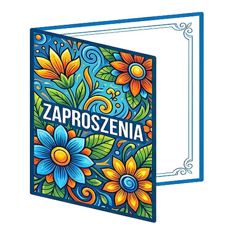 Zaproszenia wydrukowane z grafiki