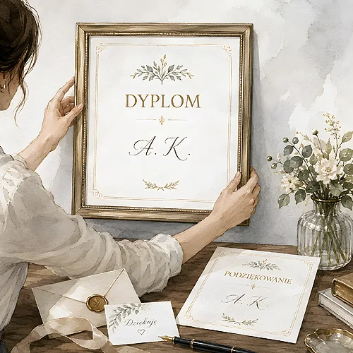 Dyplomy i podziękowania - jak zaprojektować coś, co ktoś powiesi
