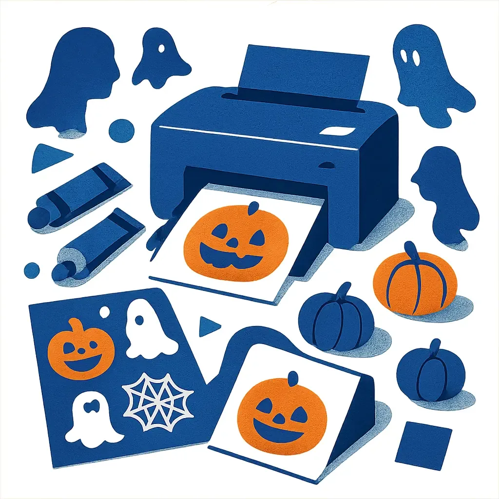 Nadruk na czarnym tle: projektowanie gadżetów na Halloween