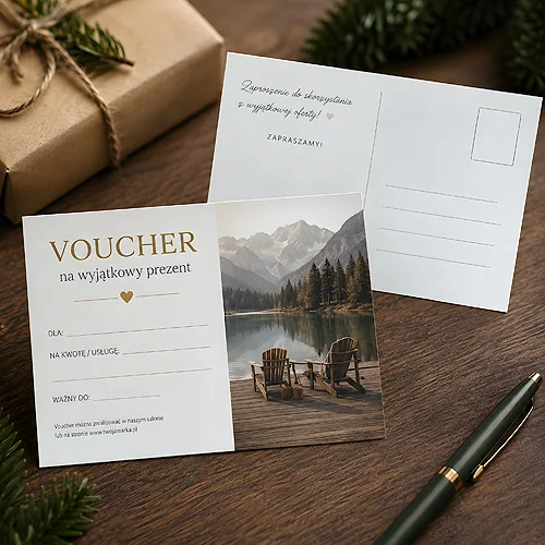 Pocztówka jako voucher - kiedy jedna karta robi za dwa druki