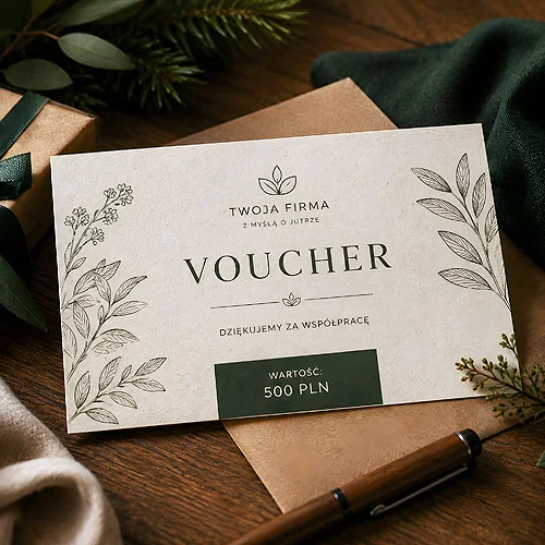 Voucher na papierze EKO jako prezent firmowy - co mówi o nadawcy