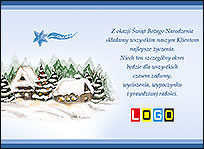 Zaśnieżone domki pod gwiazdą
