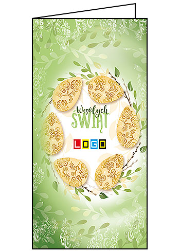 Wianek pisanek z ornamentem