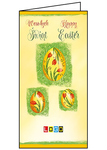 Pisanki w tulipany na akwareli