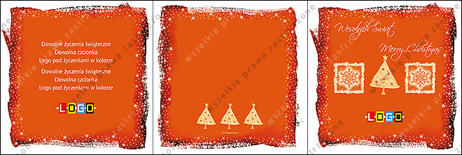 Three tiles in a ragged red frame - CD in a card wallet