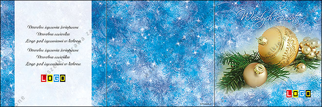 Amber baubles on a frosted window - CD in a card wallet