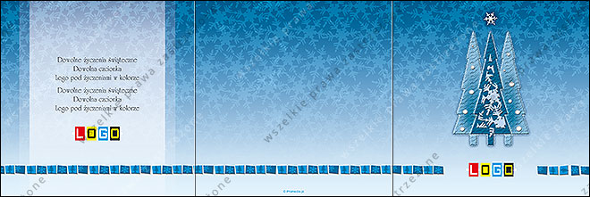 Ice Christmas trees under a white snowflake - CD in a card wallet