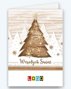 Choinka z drewna i słomkowych gwiazdek BN1-029 - okładka