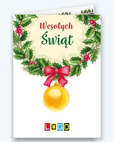 Wieniec z ostrokrzewu i miodowa bombka BN1-052 - okładka