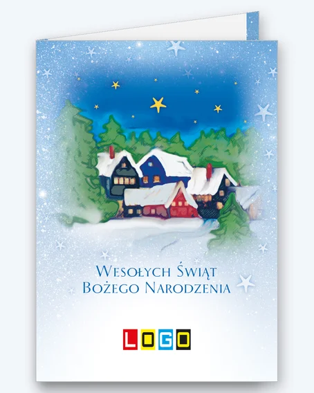 Osada w świerkach pod żółtymi gwiazdami BN1-060 - okładka