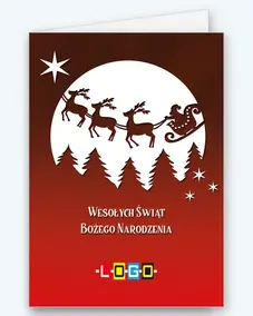 Zaprzęg Mikołaja na tle księżyca BN1-193 - okładka