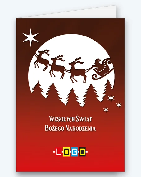 Zaprzęg Mikołaja na tle księżyca BN1-193 - okładka