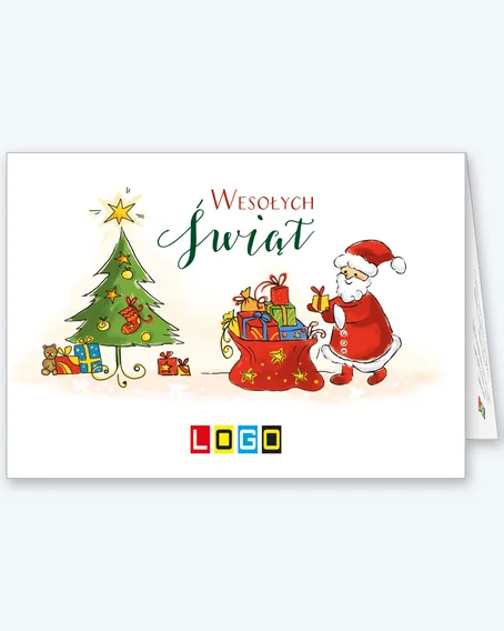 Mikołaj przy worku pod choinką BN1-322 - okładka