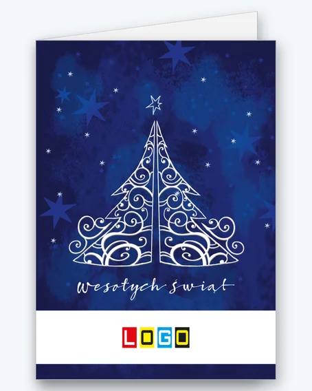 Lace Christmas tree on an ink sky BN1-339 - cover