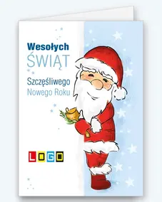 Mikołaj zerkający zza krawędzi BN1-350 - okładka