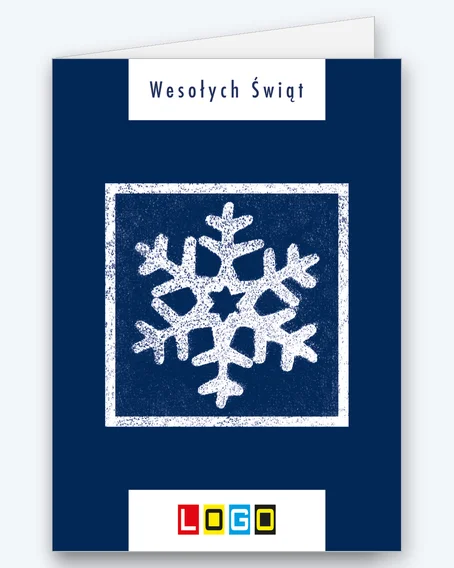 Stamped snowflake in a white frame BN1-398 - cover