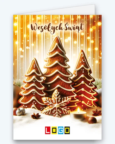 Three iced gingerbread Christmas trees BN1-427 - cover