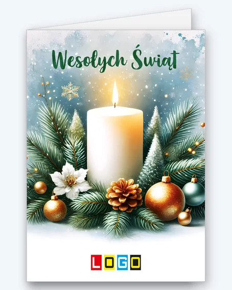 Świeca wśród świerkowych gałązek BN1-440 - okładka