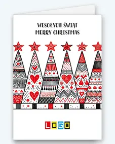 Rząd wzorzystych choinek BN1-467 - okładka