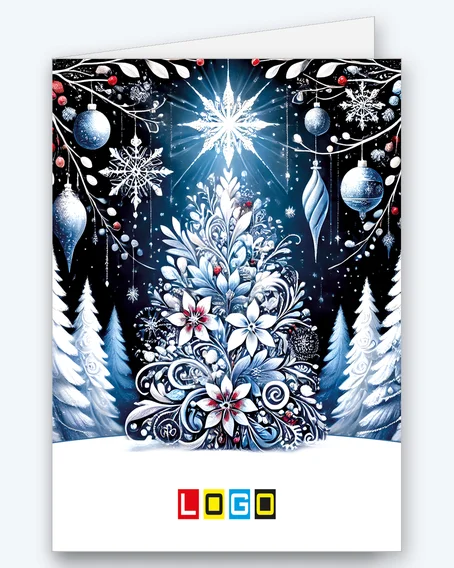 Koronkowa choinka pod śnieżną gwiazdą BN1-472 - okładka