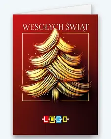 Bursztynowa choinka w kwadratowej ramce BN1-488 - okładka