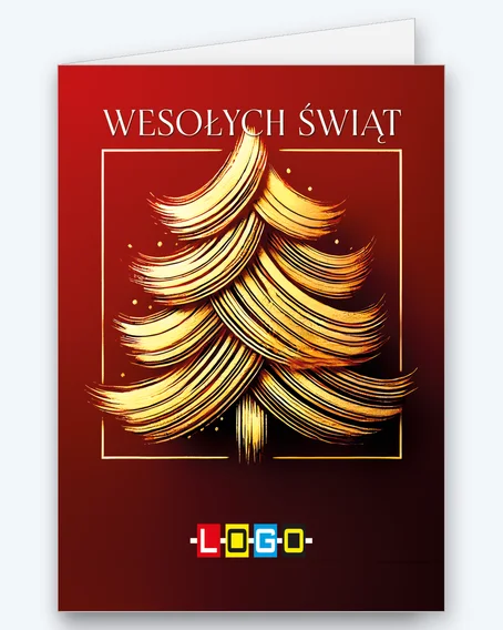 Bursztynowa choinka w kwadratowej ramce BN1-488 - okładka