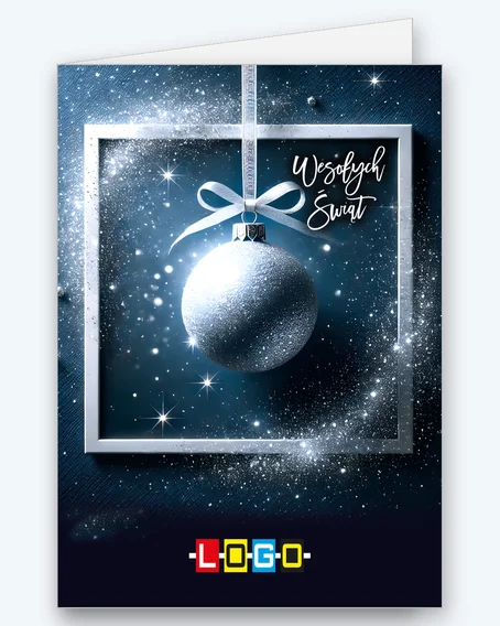 Light grey bauble in a frame BN1-499 - cover