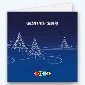 Kreskowe choinki na śnieżnej wstędze BN2-131 - okładka