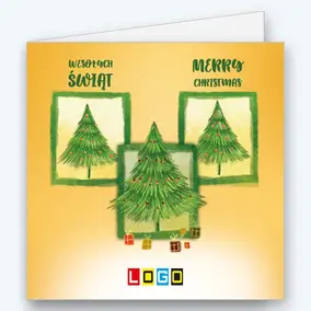 Trzy choinki w zielonych ramkach BN2-277 - okładka