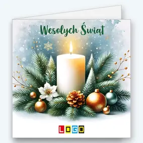 Świeca wśród świerkowych gałązek BN2-440 - okładka
