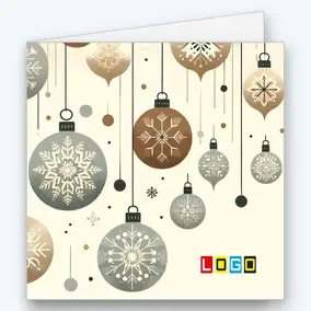 Deszcz bombek w beżach i szarościach BN2-450 - okładka