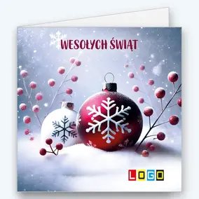 Bombki ze śnieżynkami w zaspie BN2-501 - okładka