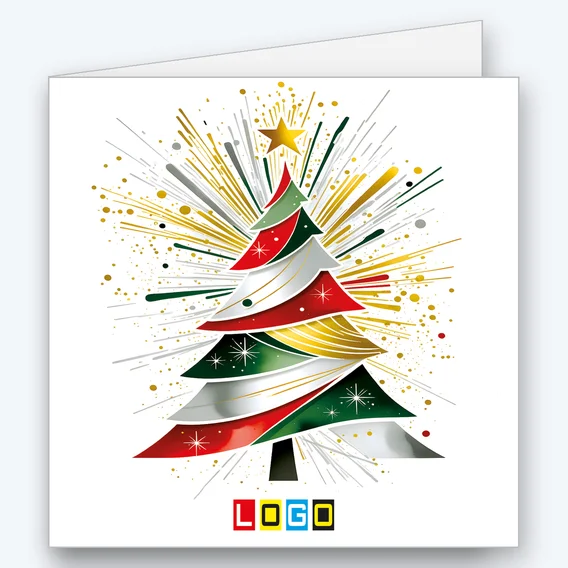 Christmas tree of colourful ribbons BN2-518 - cover
