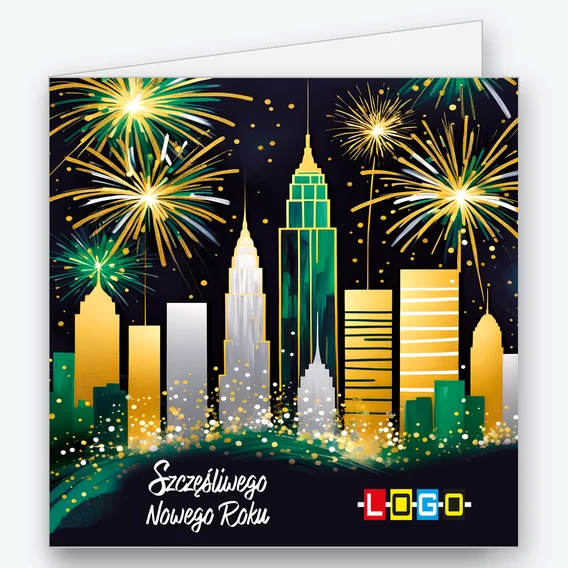 Fireworks over skyscrapers BN2-519 - cover