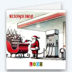 Mikołaj tankuje sanie BN2-539 - okładka