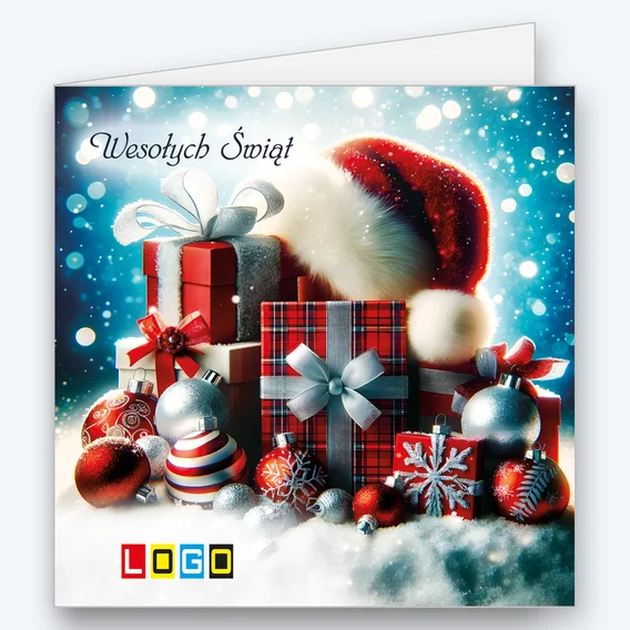 Checked presents under Santa's hat BN2-541 - cover