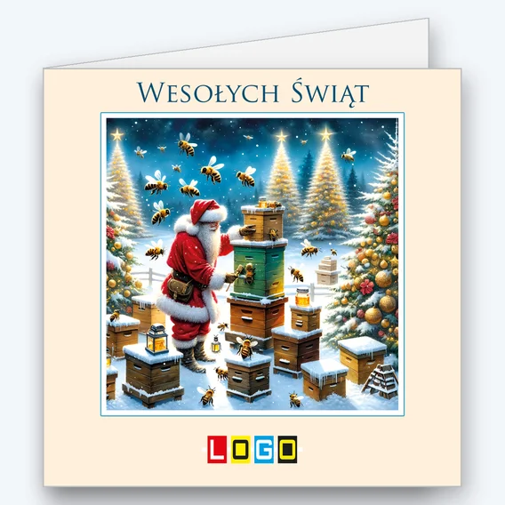 Santa the beekeeper by the hives BN2-549 - cover