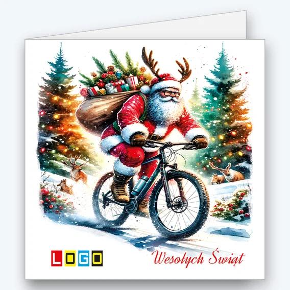 Santa on a mountain bike BN2-576 - cover