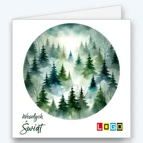 Mglisty las świerków w kole BN2-579 - okładka