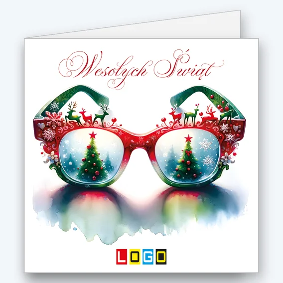 Glasses with Christmas trees in the lenses BN2-632 - cover