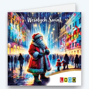 Mikołaj wśród miejskich iluminacji BN2-634 - okładka