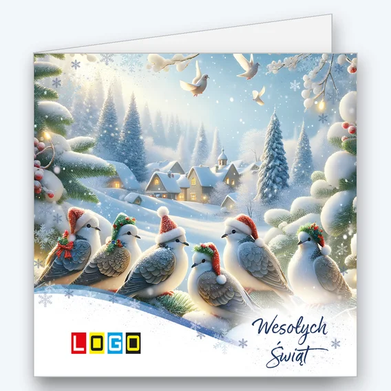 Pigeons in Santa hats BN2-652 - cover