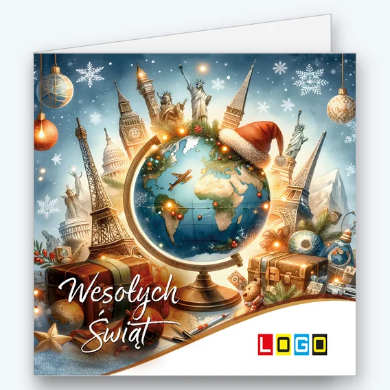 Globe in a Santa hat BN2-680 - cover