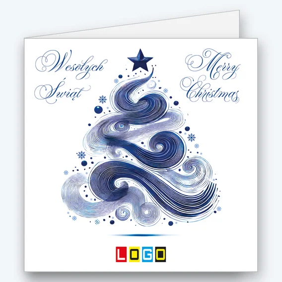 Christmas tree of navy waves BN2-685 - cover