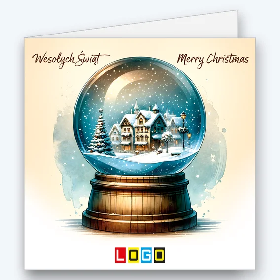 Snow globe on a wooden base BN2-693 - cover