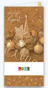 Świeca i druciana gwiazda w sepii BN3-111 - okładka