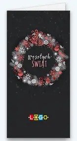 Wieniec z dzwonkami na grafitowych prążkach BN3-171 - okładka